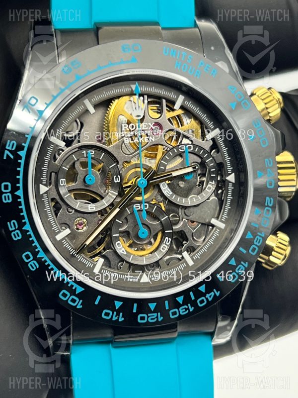 Товар Rolex Cosmograph Daytona 40mm Blaken Blue Skeleton Фото 3 - Rolex Cosmograph Daytona 40mm Blaken Blue Skeleton