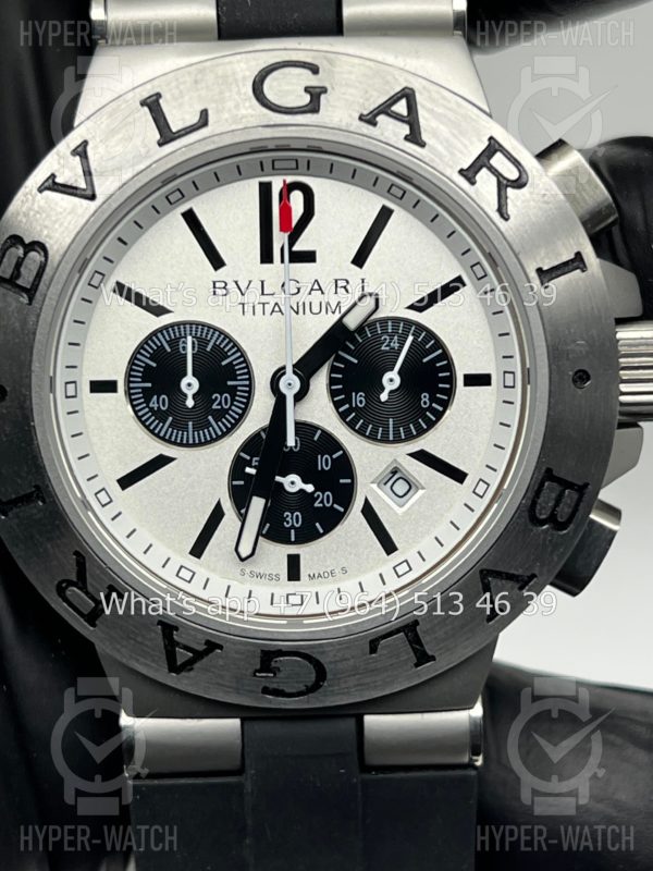 Товар Bvlgari Diagono Titanium Chronograph 44mm Art 5027 Фото 6 - Bvlgari Diagono Titanium Chronograph 44mm Art 5027