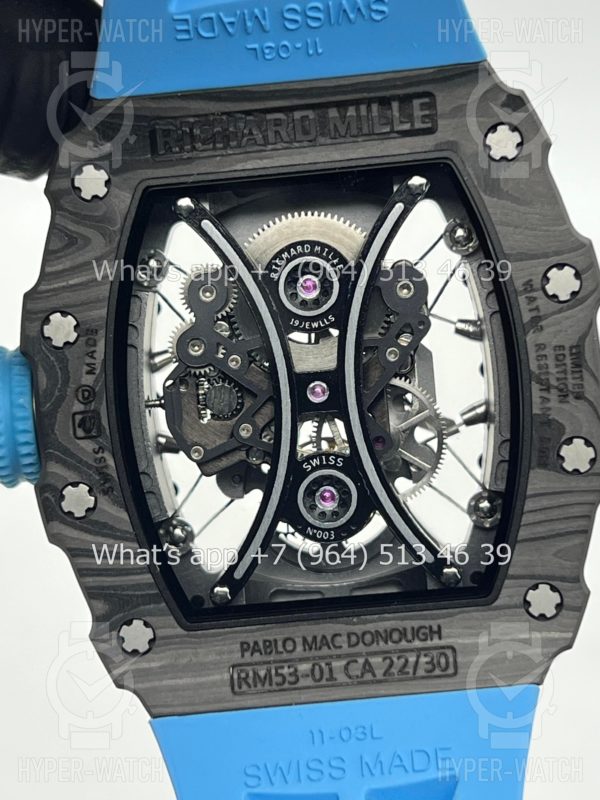 Товар Richard Mille RM 53-01 Tourbillon Pablo Mac Donough Blue Фото 18 - Richard Mille RM 53-01 Tourbillon Pablo Mac Donough Blue
