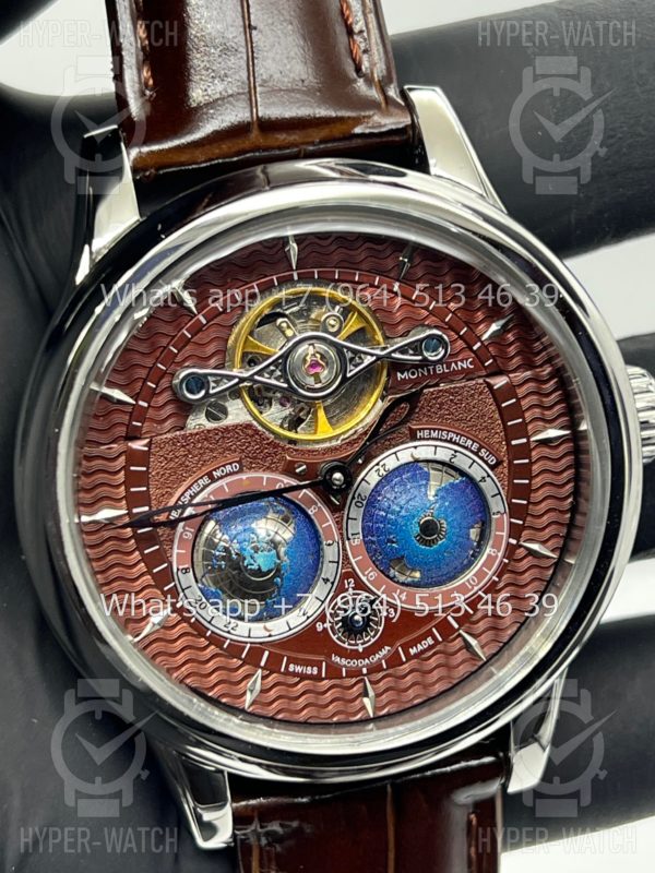 Фото 5 - Montblanc Collection Villeret Tourbillon Cylindrique NightSky Geospheres 44mm Art 6866