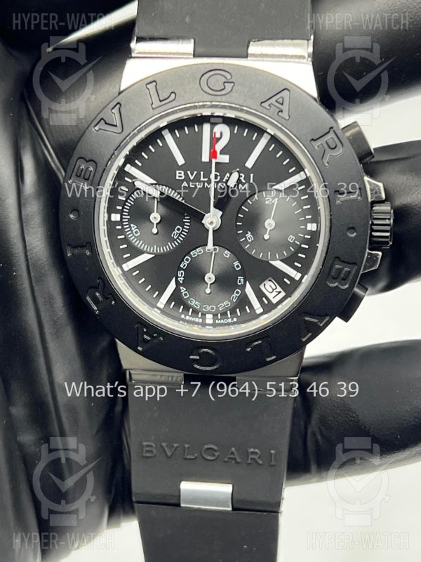 Товар Bvlgari Diagono Aluminium 40mm Art 8240 Фото 7 - Bvlgari Diagono Aluminium 40mm Art 8240