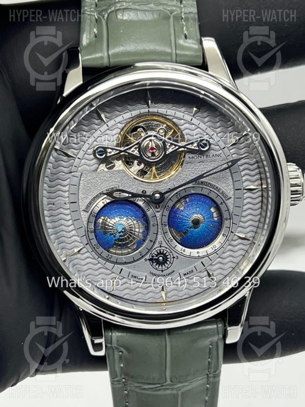 Фото 5 - Montblanc Collection Villeret Tourbillon Cylindrique NightSky Geospheres 44mm Art 8816