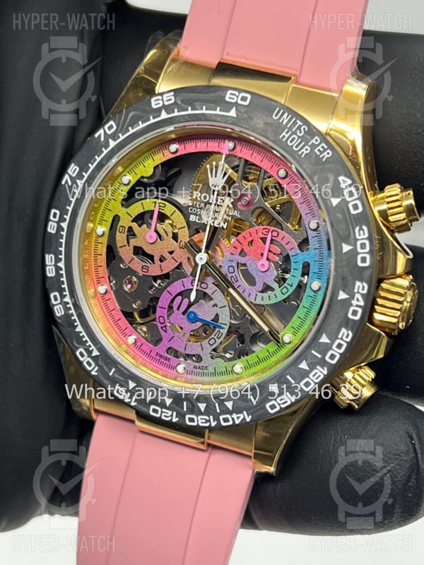 Товар Rolex Cosmograph Daytona 40mm Blaken Skeleton Pink Art 10626 Фото 3 - Rolex Cosmograph Daytona 40mm Blaken Skeleton Pink Art 10626