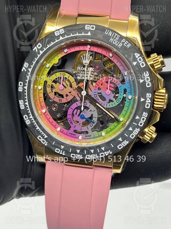 Товар Rolex Cosmograph Daytona 40mm Blaken Skeleton Pink Art 10626 Фото 6 - Rolex Cosmograph Daytona 40mm Blaken Skeleton Pink Art 10626