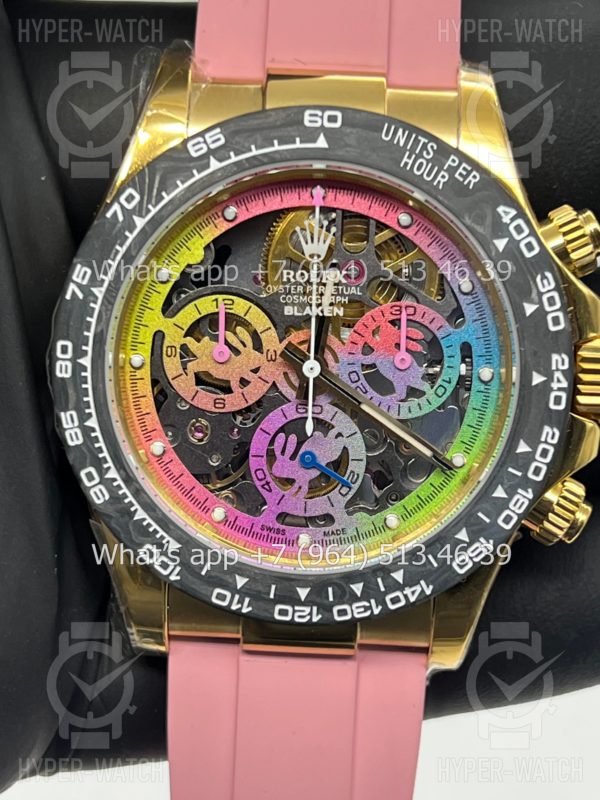 Товар Rolex Cosmograph Daytona 40mm Blaken Skeleton Pink Art 10626 Фото 7 - Rolex Cosmograph Daytona 40mm Blaken Skeleton Pink Art 10626