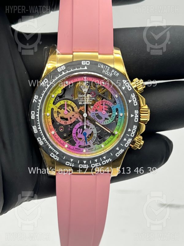 Товар Rolex Cosmograph Daytona 40mm Blaken Skeleton Pink Art 10626 Фото 8 - Rolex Cosmograph Daytona 40mm Blaken Skeleton Pink Art 10626