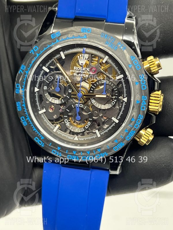 Товар Rolex Cosmograph Daytona 40mm Blaken Skeleton Blue Art 10625 Фото 6 - Rolex Cosmograph Daytona 40mm Blaken Skeleton Blue Art 10625