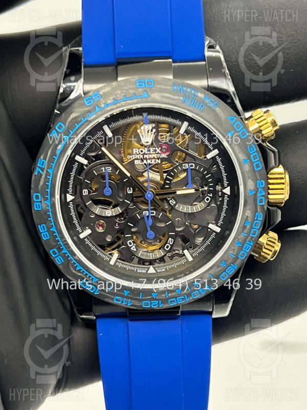 Товар Rolex Cosmograph Daytona 40mm Blaken Skeleton Blue Art 10625 Фото 8 - Rolex Cosmograph Daytona 40mm Blaken Skeleton Blue Art 10625