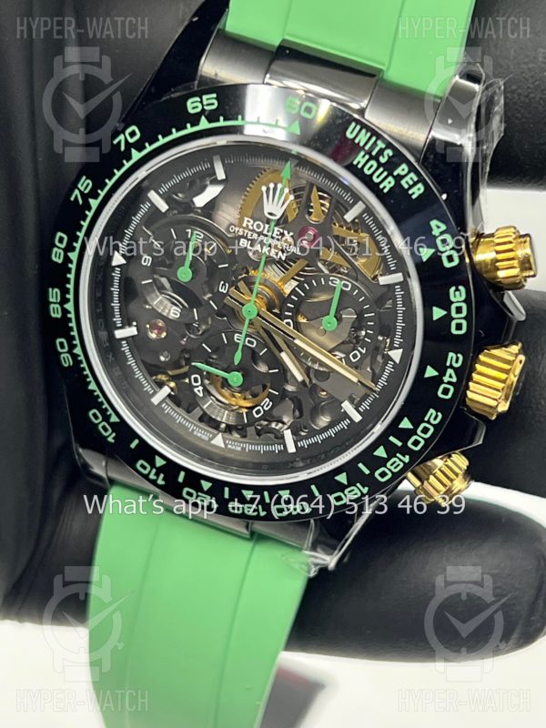Товар Rolex Cosmograph Daytona 40mm Blaken Skeleton Green Art 10624 Фото 5 - Rolex Cosmograph Daytona 40mm Blaken Skeleton Green Art 10624