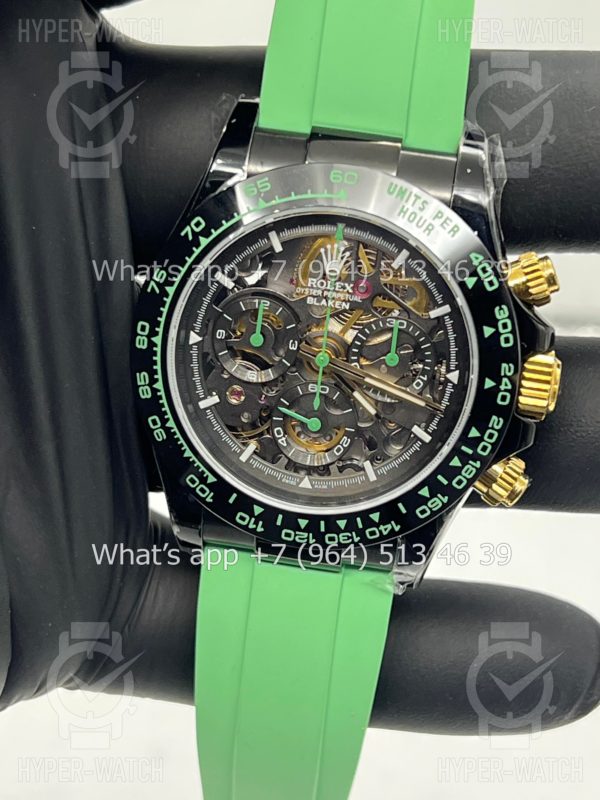 Товар Rolex Cosmograph Daytona 40mm Blaken Skeleton Green Art 10624 Фото 7 - Rolex Cosmograph Daytona 40mm Blaken Skeleton Green Art 10624