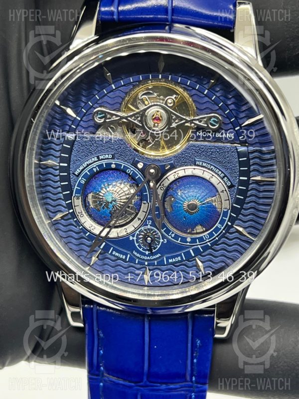 Фото 3 - Montblanc Collection Villeret Tourbillon Cylindrique NightSky Geospheres 44mm Art 10751
